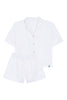Upcycled Short Pyjama Linen White