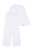 Upcycled Long Pyjama Linen White