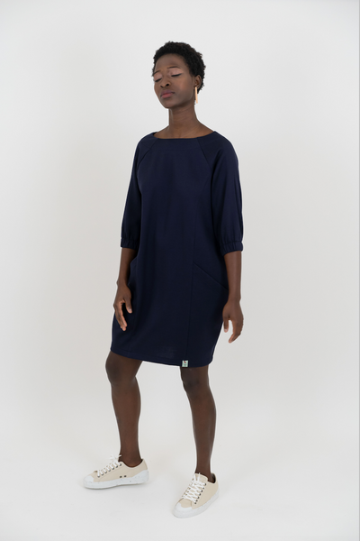 Ageless Dress Navy Blue